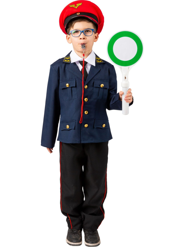 Déguisement Enfant Conducteur de Train - Haute Qualité