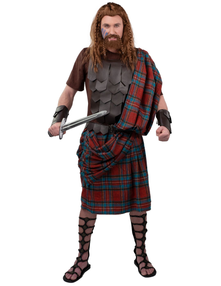 Costume Highlander de Luxe pour Adulte : Incarnez la Bravoure des Guerriers Écossais