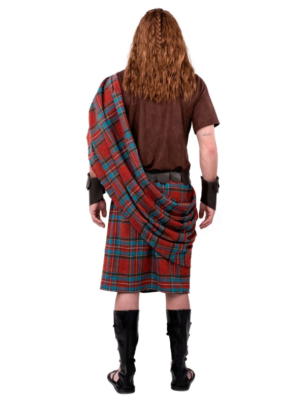Costume Highlander de Luxe pour Adulte : Incarnez la Bravoure des Guerriers Écossais