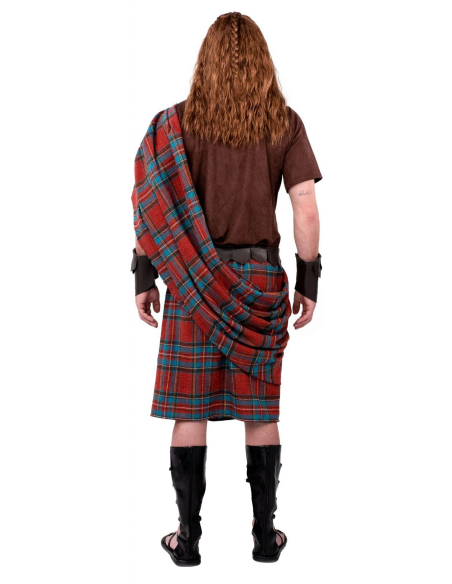 Costume Highlander de Luxe pour Adulte : Incarnez la Bravoure des Guerriers Écossais