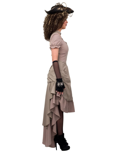 Robe Steampunk Femme Asymétrique - Élégance et Style Victorien