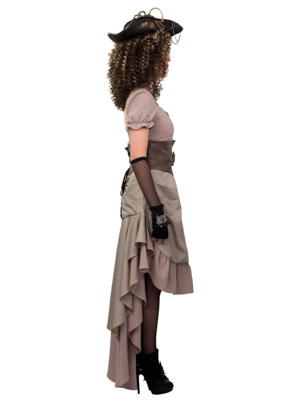 Robe Steampunk Femme Asymétrique - Élégance et Style Victorien