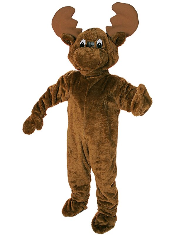 Mascotte d'Élan Marron pour Adulte