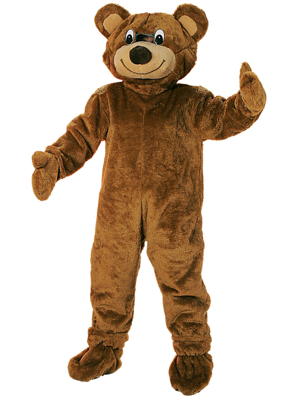 Mascotte d'Ours Brun pour Adulte - Qualité Professionnelle