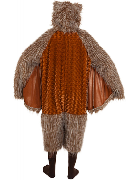 Costume Chouette Adulte – Déguisement Mixte avec Ailes et Capuche – S/M ou M/L