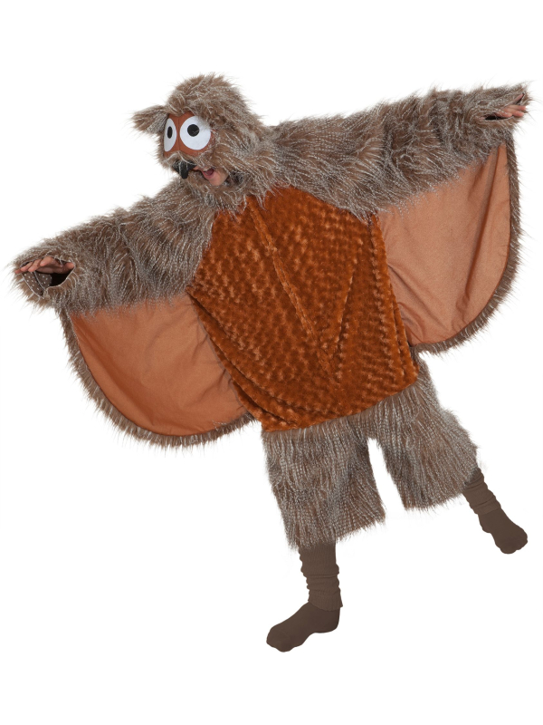 Costume Chouette Adulte – Déguisement Mixte avec Ailes et Capuche – S/M ou M/L