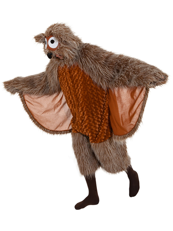 Costume Chouette Adulte – Déguisement Mixte avec Ailes et Capuche – S/M ou M/L