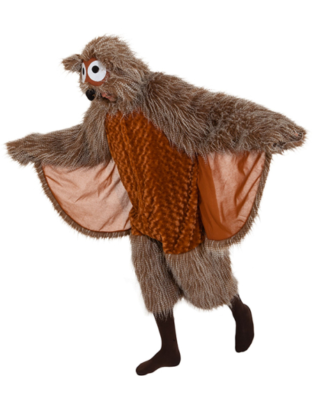 Costume Chouette Adulte – Déguisement Mixte avec Ailes et Capuche – S/M ou M/L