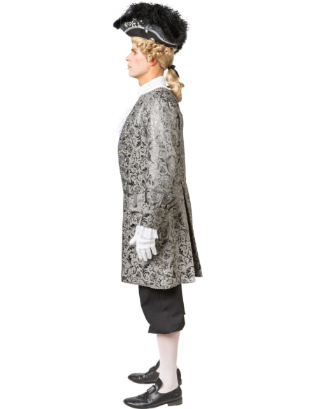 Costume Redingote XVIIIᵉ Siècle en Brocart - Haute Qualité pour Adulte