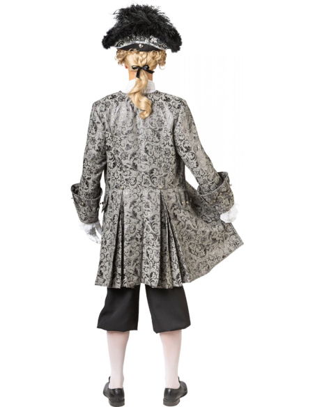 Costume Redingote XVIIIᵉ Siècle en Brocart - Haute Qualité pour Adulte