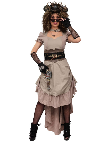 Couvre-Bottes Steampunk Noir pour Femme avec Dentelle et Perles
