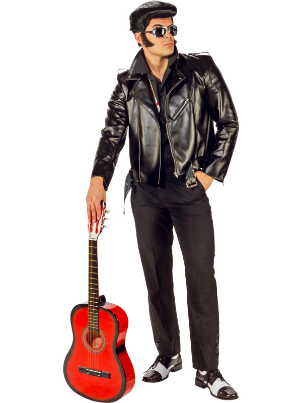 Blouson aspect cuir style perfecto pour homme