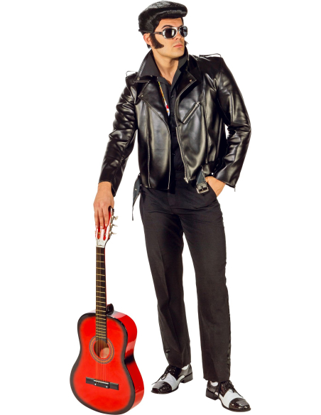 Blouson aspect cuir style perfecto pour homme