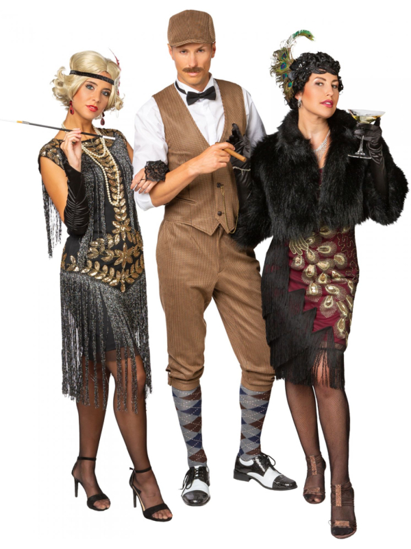 Set Années 20 homme vintage avec pantalon court, casquette  plate et plus