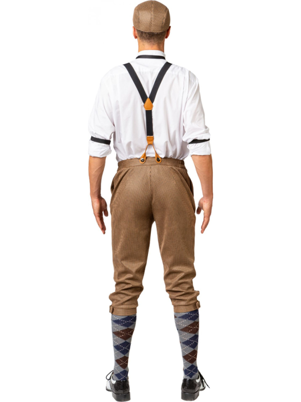Set Années 20 homme vintage avec pantalon court, casquette  plate et plus