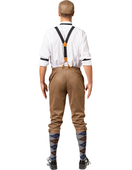 Set Années 20 homme vintage avec pantalon court, casquette  plate et plus