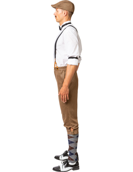 Set Années 20 homme vintage avec pantalon court, casquette  plate et plus