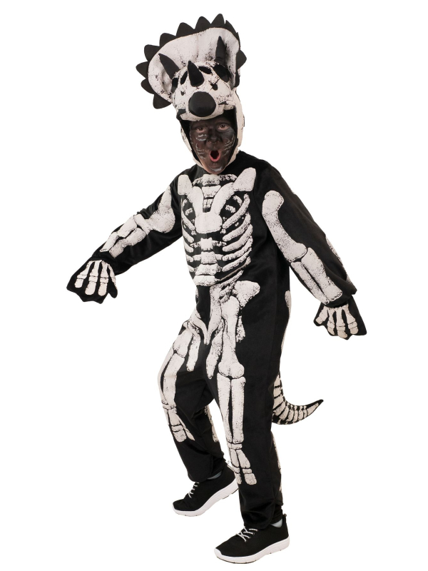 Déguisement Triceratops Squelette Enfant : Parfait pour Halloween et Anniversaires