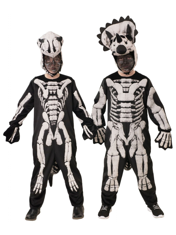 Déguisement Triceratops Squelette Enfant : Parfait pour Halloween et Anniversaires