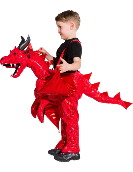 Déguisement Dragon Rouge à Chevaucher pour Enfants : Une Aventure Fantastique