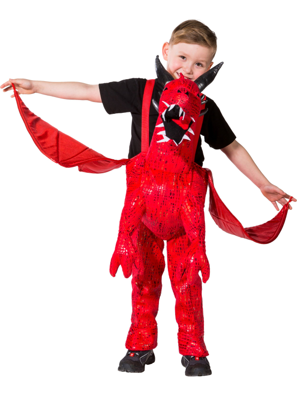 Déguisement Dragon Rouge à Chevaucher pour Enfants : Une Aventure Fantastique
