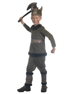 Déguisement de Viking Enfant avec Casque : Parfait pour les Petits Guerriers