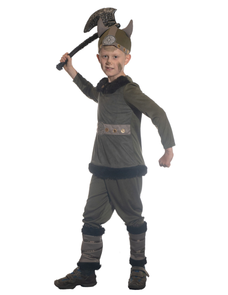 Déguisement de Viking Enfant avec Casque : Parfait pour les Petits Guerriers
