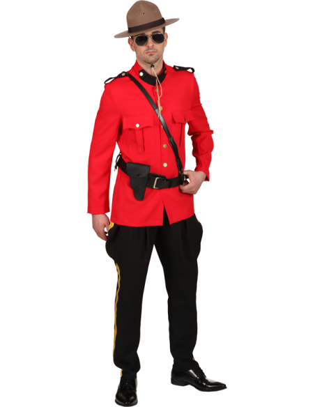 Ceinture de police noire avec bandoulière - 125 cm
