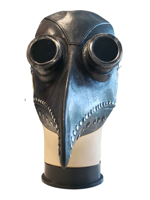 Masque de Médecin de la Peste Noir - 100 % Latex