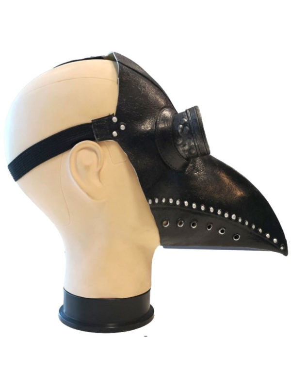 Masque de Médecin de la Peste Noir - 100 % Latex