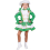 Costume de Majorette Vert et Blanc - Haute Qualité Professionnelle