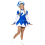 Costume de Majorette Bleu et Blanc - Haute Qualité Professionnelle