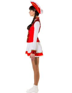 Costume de Majorette Rouge et Blanc Premium | Ensemble 2 Pièces, Parades et Spectacles 2