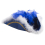 Chapeau tricorne bleu de Majorette avec plumes et boa