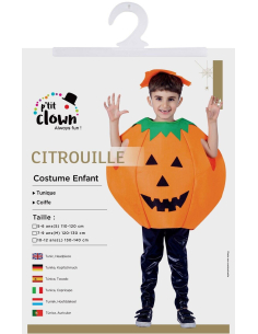 Déguisement de Citrouille Halloween Enfant 5/6 ans 2