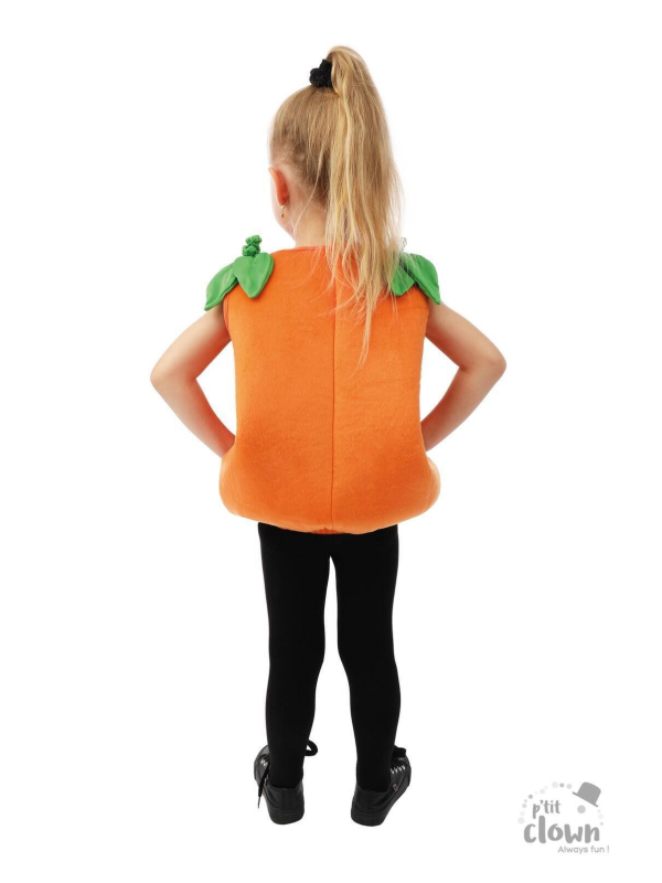 Déguisement Citrouille avec poche à bonbons - Enfant - 1 à 4 ans