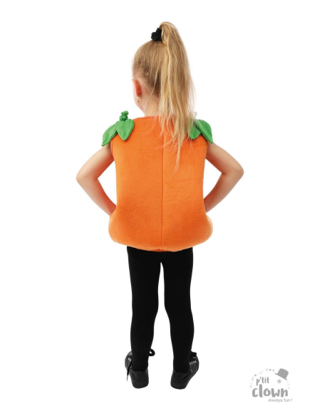 Déguisement Citrouille avec poche à bonbons - Enfant - 1 à 4 ans