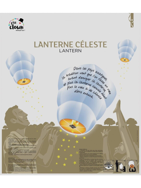 Lanterne Céleste Blanche – Accessoire Magique pour Mariage et Événements