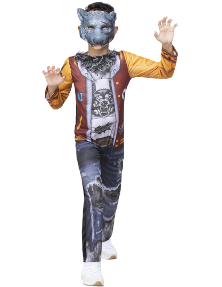 Déguisement de Loup-garou Enfant Halloween - Costume Complet avec Masque