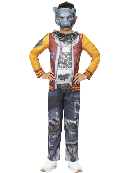 Déguisement de Loup-garou Enfant Halloween - Costume Complet avec Masque