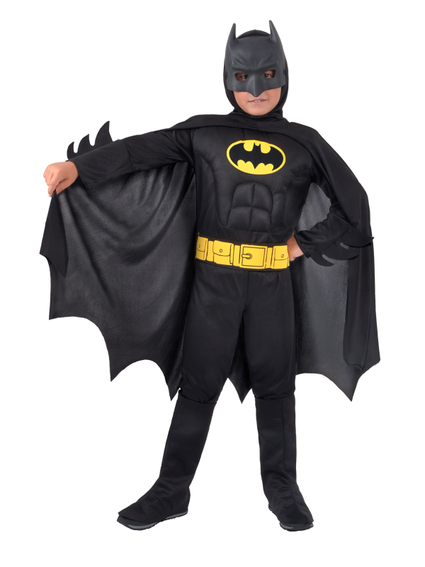 Costume Musclé de Batman pour Enfant – Héros de Gotham en Herbe
