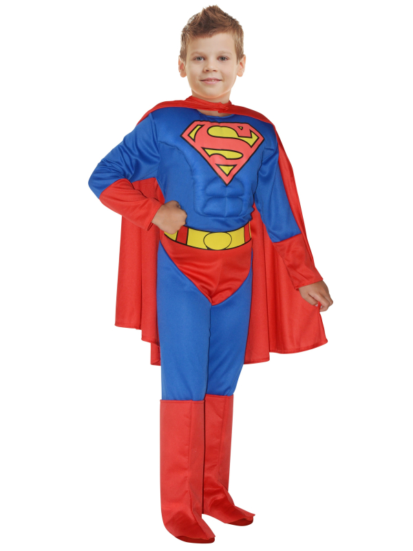 Costume Superman Muscles Enfant – Cape & Déguisement Super-Héros