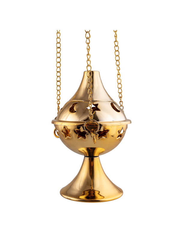 Encensoir Doré Métal – Accessoire Religieux pour Déguisement et Halloween