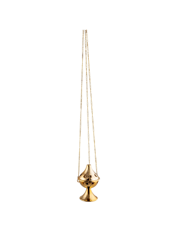 Encensoir Doré Métal – Accessoire Religieux pour Déguisement et Halloween