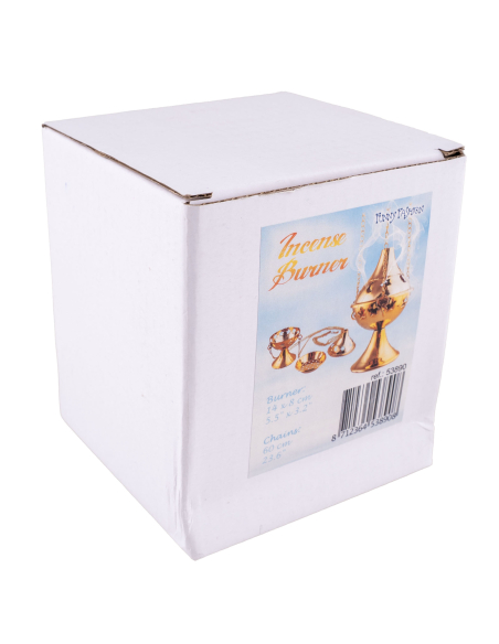 Encensoir Doré Métal – Accessoire Religieux pour Déguisement et Halloween