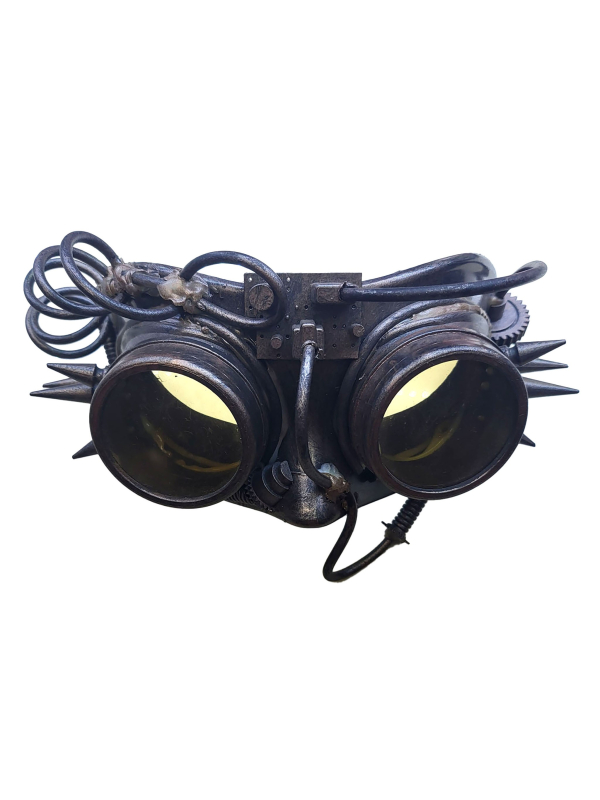 Lunettes Steampunk Industrielles – Accessoire Original pour Halloween, Cosplay et Tenue Rétro-Futuriste
