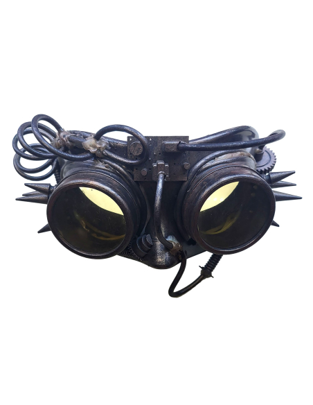 Lunettes Steampunk Industrielles – Accessoire Original pour Halloween, Cosplay et Tenue Rétro-Futuriste