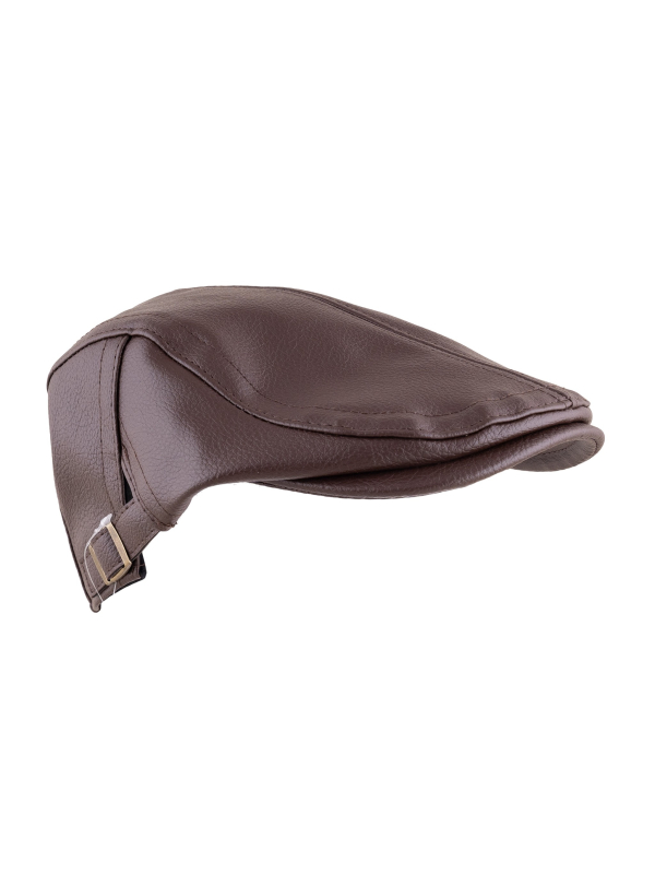 Casquette Plate Marron Style Années 20 – Accessoire Déguisement Adulte Vintage