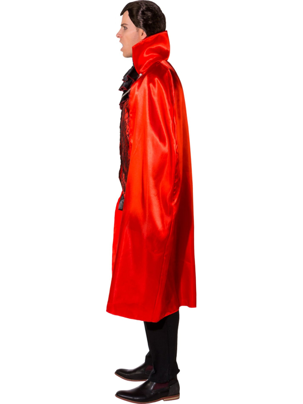 Déguisement Vampire Homme Halloween – Cape, Chemise et Jabot
