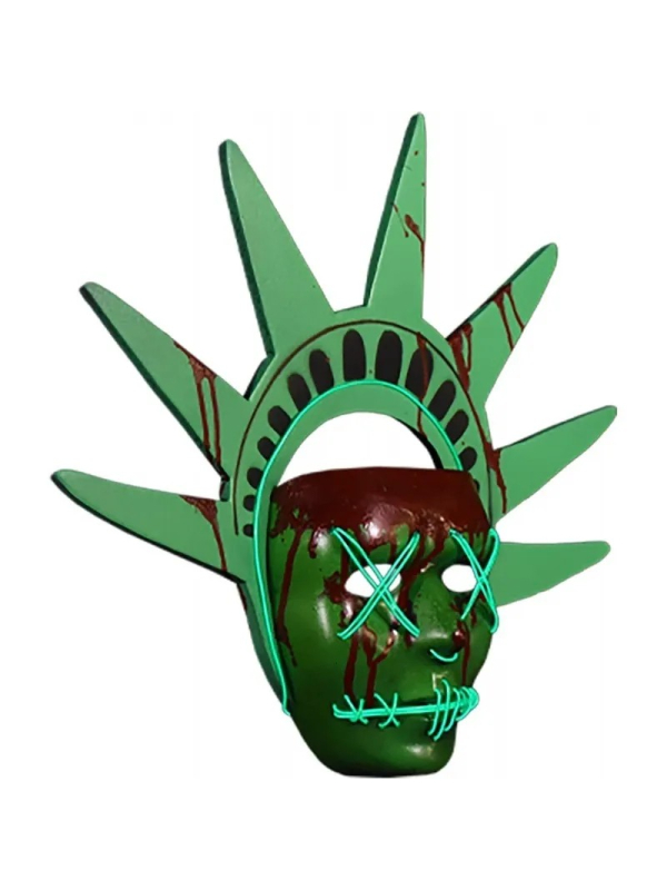 Masque lumineux Statue de la Liberté – The Purge : L’Année Électorale